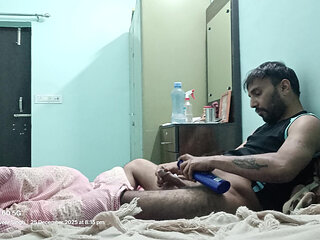 Indian Rajasthani boy indian desi man enjoy shower and masterbation