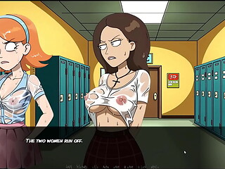 Portal Porn Demoniums [ PARODY HENTAI GAME ] Ep.7 EVIL MORTY don'_t like wet tshirt stuff !