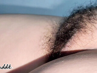 My Husband told me not to shave my Hairy pussy.Matambok