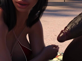 My Girlfriend Wants a Threesome! by Sieglinnde - Sex on the Beach, Sharing My Brand New Wife 12