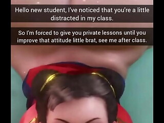 Your Teacher Notices That You Are Distracted By Her Big Ass