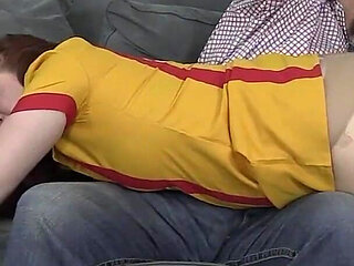 Waittress Gets Her Ass Spanked 2