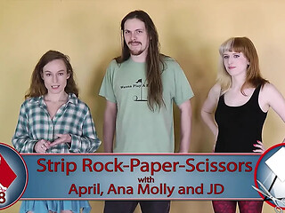 Steamy strip rock-paper-scissors leads to naked fun