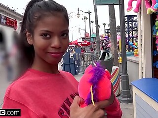 Ebony Teen Nia Naccis Gets a Deep Fucking