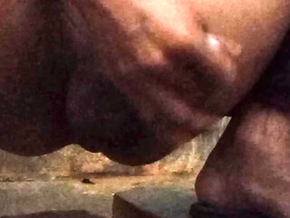 When I was at toilet masturbate till sperm out