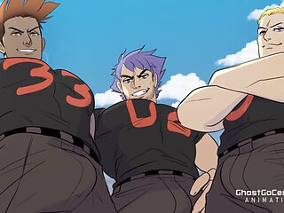 Steamy fitness three-way action with a twist