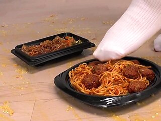 School Lunch Mess - Misaki Okinas Playful Food Crush