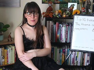 Cute curly brunette solo webcam masturbation