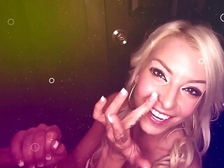 Lizzie Loves First Gloryhole Blowjob on Big Cock