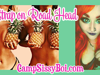 Camp Sissy Boi presents strap-on road head with Jared