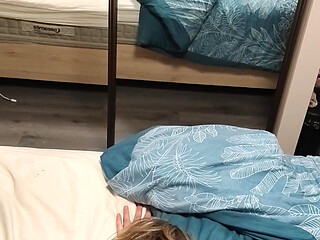 Lily, on All Fours in Front of the Mirror, Watches Herself Orgasm and Finishes by Ejaculating on Her Ass.