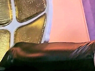 Stina Stone Femdom Feetworship Barefeet Licking Foot Gagging by German Mistress in Leather Gloves Part 1