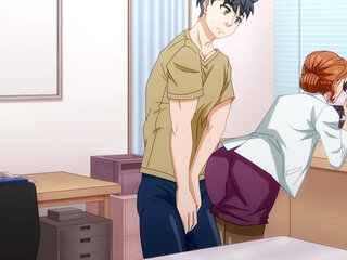 Horny Female Doctor Getting Ruthlessly Fucked by Her Muscular Boy on the Examination Table
