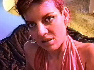 90 's Edgy Punk Chick Spank and Fuck