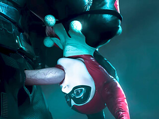 Harley Quinn Sucks and Fucks Batman After Profitable Villainy - Passionate 3D Animation