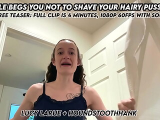 Couple Begs You Not To Shave Your Hairy Pussy POV