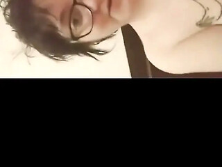 Double Amputee, Hairless, Masturbates with One Hand