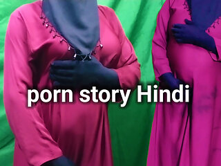 Indian Desi Wife of Cuckold enjoying husband's friend dick Speaking Hindi and Moaning hard