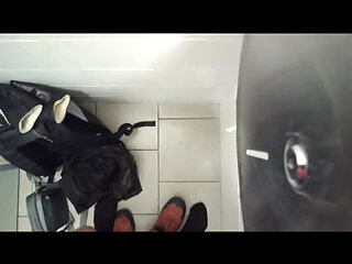 Jerking off a Cock in a Public Toilet