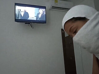 18 year old brunette big saggy tits from New York United States fucking her stepbrother's big dick part 43