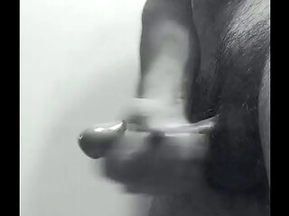 Retro style cock tugging