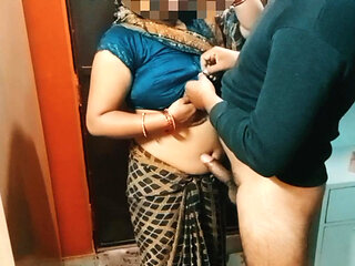 Indian chubby girl having sucked her boyfriend's penis.