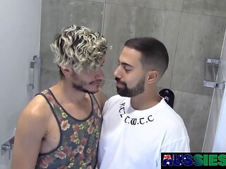 Luca and Rhys Deepthroat Then Bareback Fuck Hard