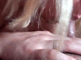 Stepsis licks tiny cum shot