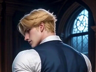 A Blond, European Bottom with a Huge Ass Likes to Get Cum Inside His Ass. Yaoi 3D Hentai Animation.