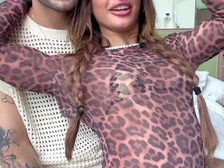 The new Italian girlfriend is eager to share the time with her boyfriend