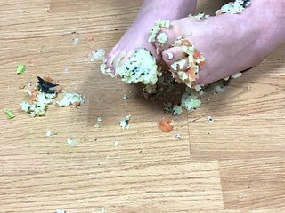 He Takes His Meal Thanks to My Feet...