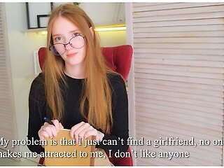 A Trip To A Psychologist Ended With Sex With A Cute Girl In Stockings