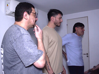 Three female friends ordered a delivery of dicks and sucked three each.
