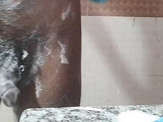 Desi boy hotel bhatroom is salwar