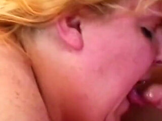 Fat blonde milf is fucked by neighbors where the man is at work