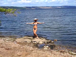 Hawaii Mood on beachof Volga-river