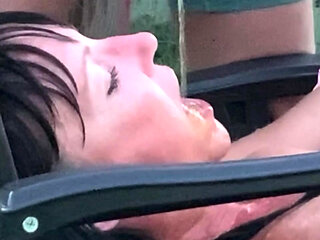 Pee pee on my cum covered face , Mark me