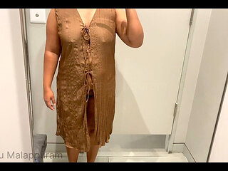 Mallu Girl Trying Sexy Dresses From Changing Room and Fingering, Malappuram, Kerala