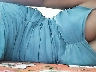 Cutie Indian girl gives a sloppy blowjob to her lover.