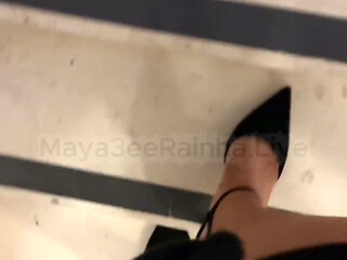 Outdoor Shoe Dangle: Michael Kors Suede Slingbacks