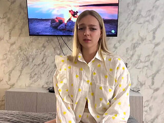 Truth or Dare Turns Wild - Blonde Stepsister Arisha Mills Fucks Hard in POV