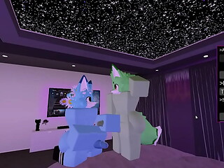 Roblox furro masturba a su amigo hasta venirse