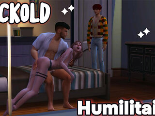 My friend fucked my girlfriend and they went to sleep cuckold sims 4 l 3d l cartoon l wife