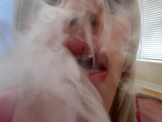 I gave Gracey Snow the ultimate quit vaping session big dick fingering standing doggy cumshot