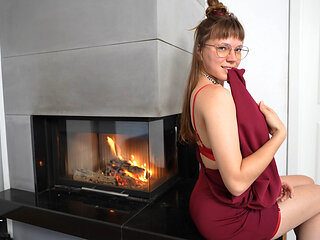 Uncut - Hot and Spicy Fireplace Squirt!