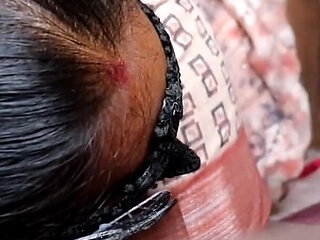 My Hot Neighbour Aunty in Saree Blouse Wearing Mask I Sucked Her Big Tits Fucked Her Hard and Cum Inside Her Pussy