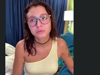 Busty amateur GF webcam solo