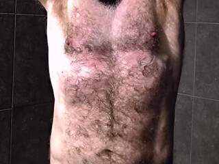 Flexing Hairy Muscle Bear