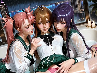 Compilation Featuring Busty, Big-assed Girls in Intense Sexual Action. Waifu Hentai Animation.