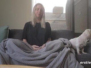 Beautiful Busty Pregnant Babe Gets Herself Off